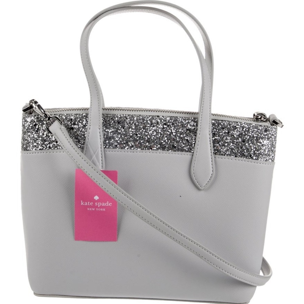 Kate Spade Flash Glitter Crossbody Convertible To Satchel Style K8707 New